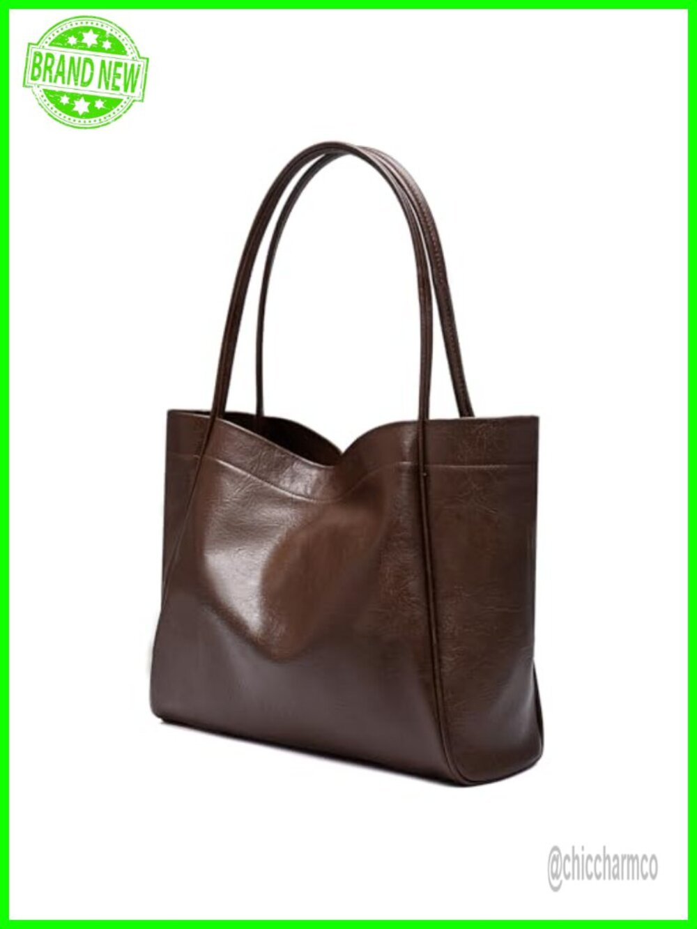 Vegan Leather Tote Bag for Women Large Shoulder Bag Durable Anti-Theft Purse